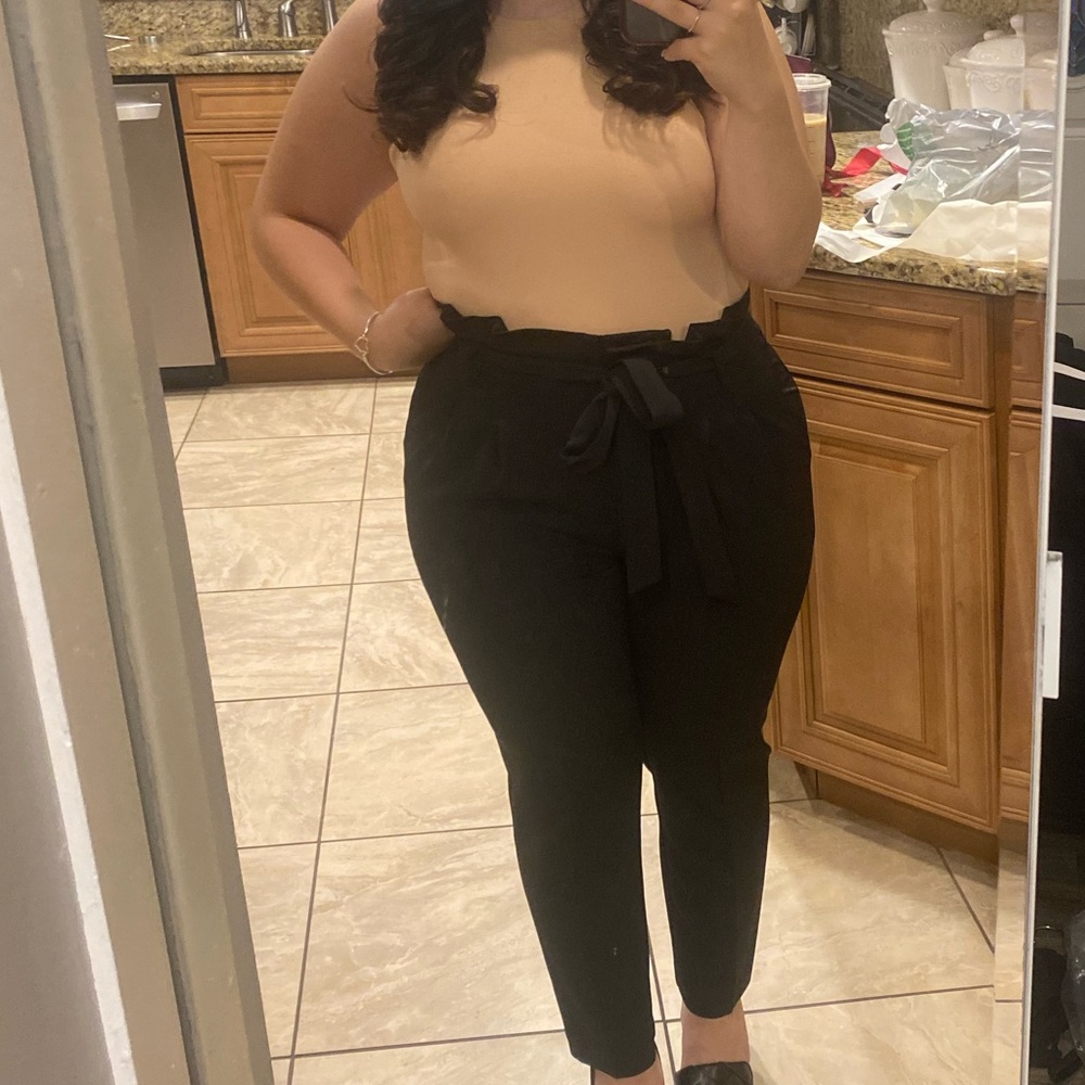 Black High-Waisted Trousers